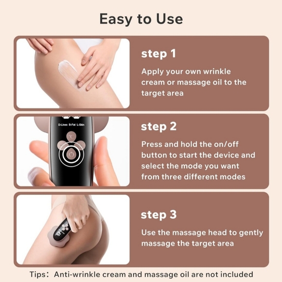 Depsoul Cellulite Massager, Upgraded Body Sculpting Machine 4 in 1 Wireless Cell - Picture 5 of 7